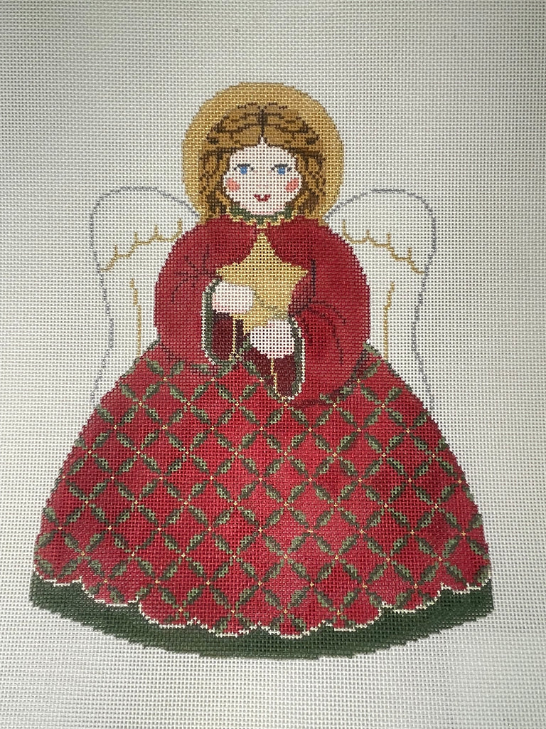 *SALE/  Susan Roberts Needlepoint 3399F/B Angel Tree Topper- Front/Back