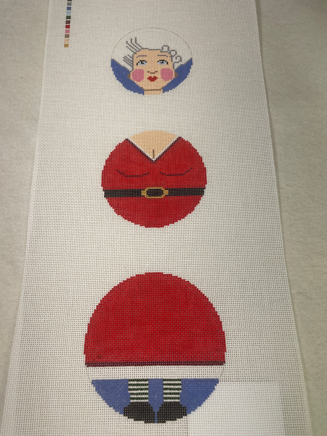 Evergreen Needlepoint DC03 Mrs. Claus Dangle Canvas