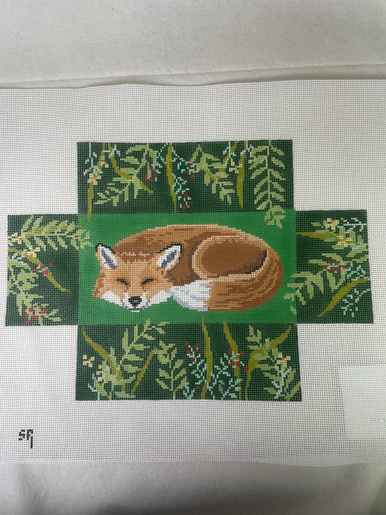 * Susan Roberts Needlepoint 6324 Sleeping Fox Brick Cover