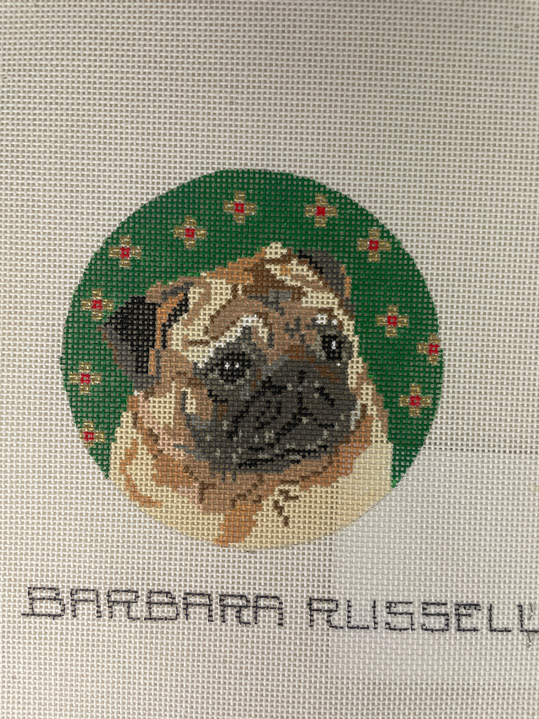 *SALE Barbara Russell 207 Pug Ornament