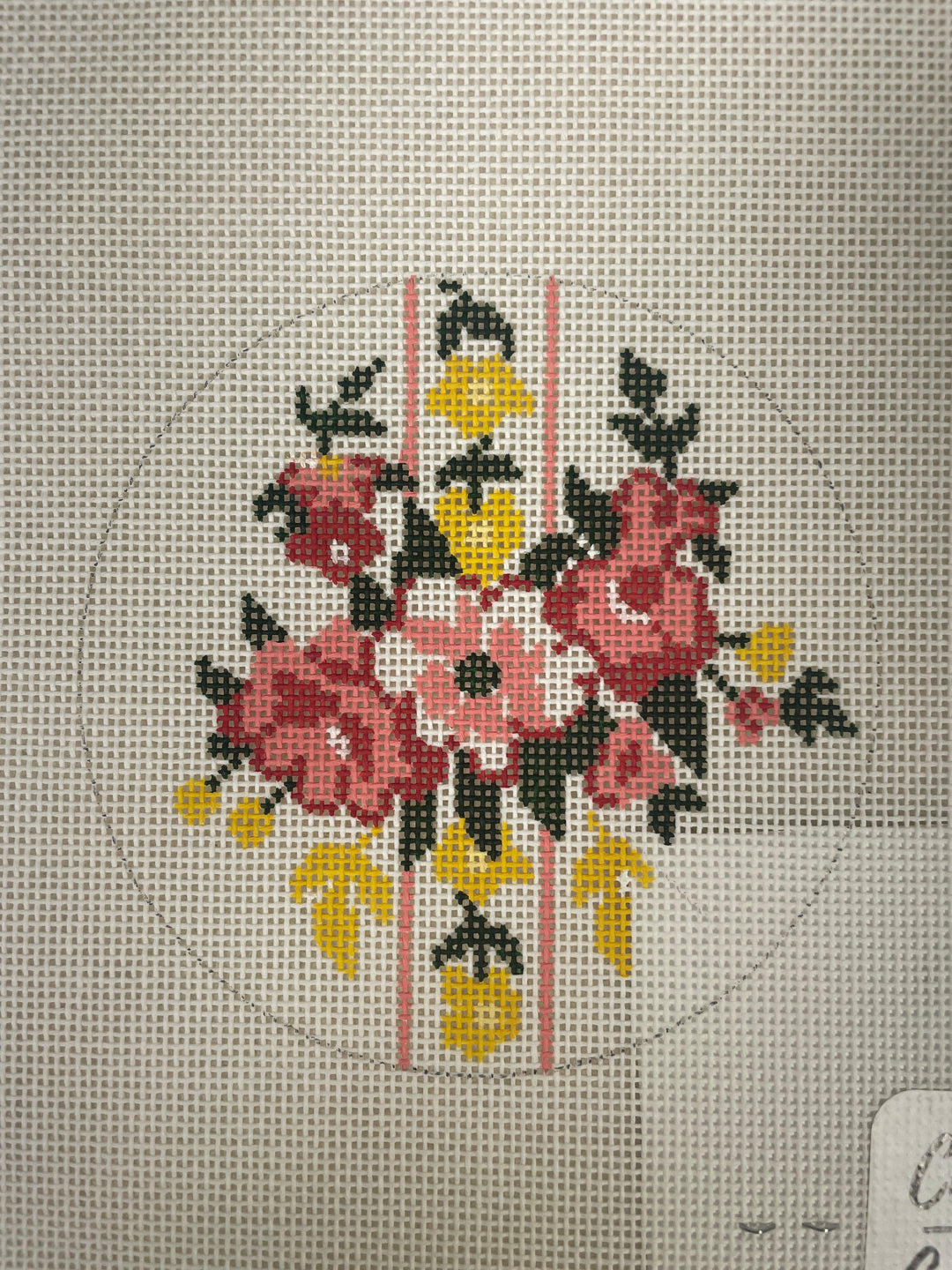Curious Cowgirl Pink Bouquet Ticking