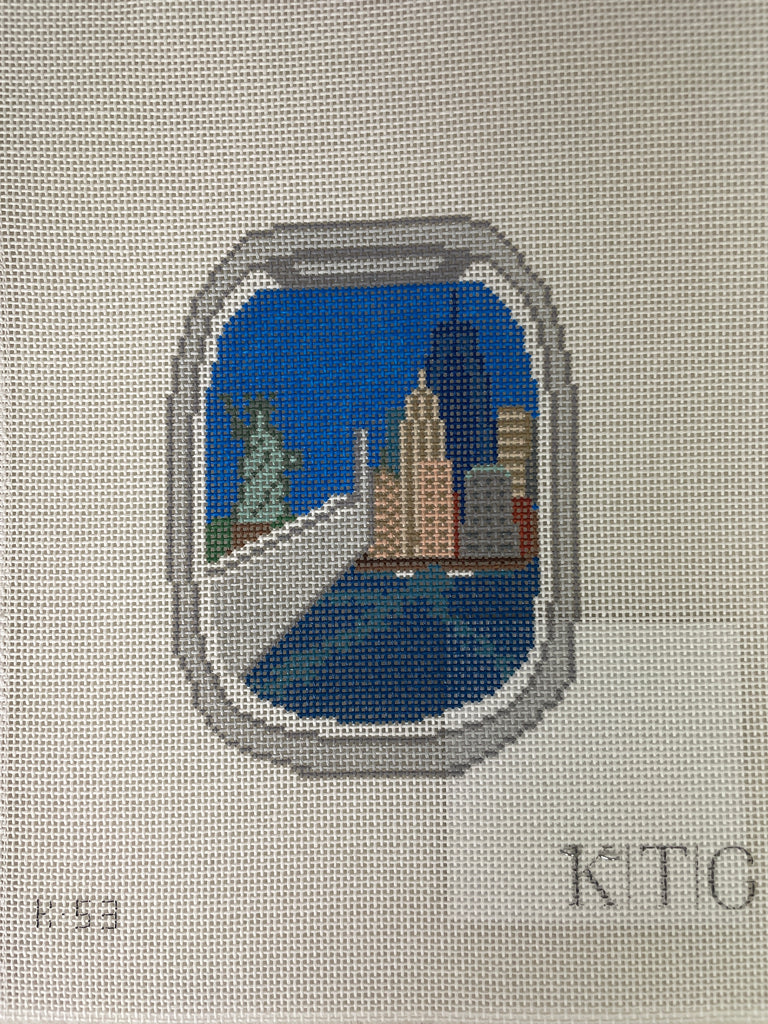 K.T.G. Needlepoint K53 Plane Window- NYC