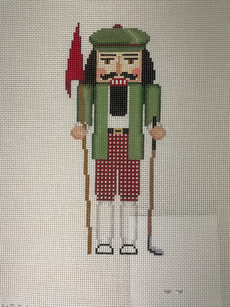Susan Roberts Needlepoint Designs 4224 Nutcracker- Golfer