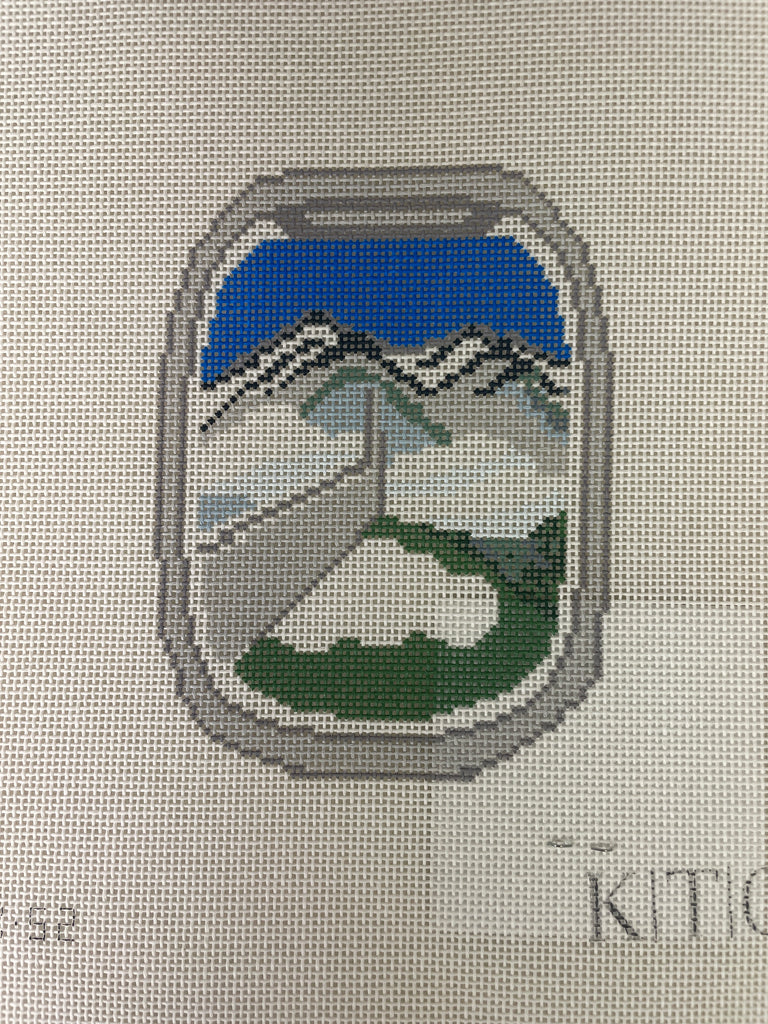 K.T.G. Needlepoint K52 Plane Window- Mountain