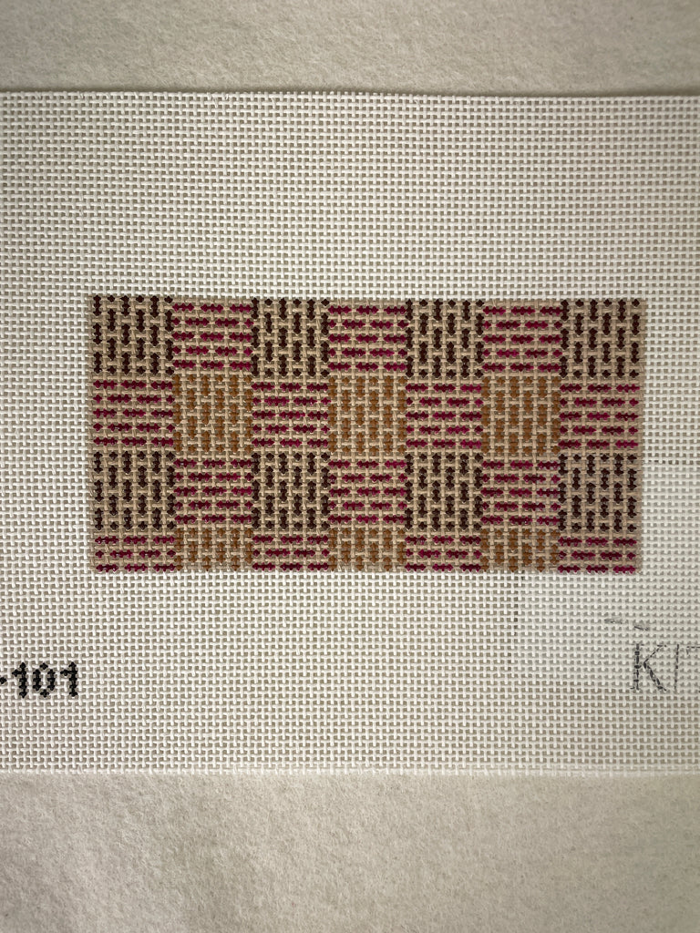 K.T.G. Needlepoint K101 Sangria Check Mini