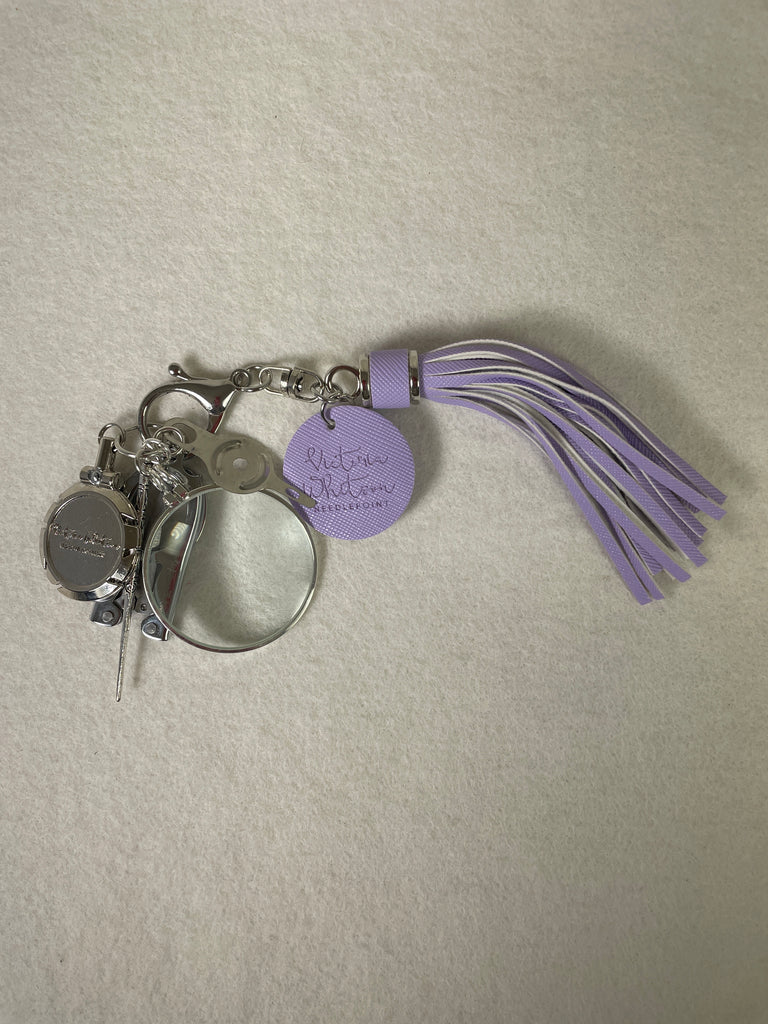 * Victoria Whitson Needlepoint VW Tassel Kit- Lavender