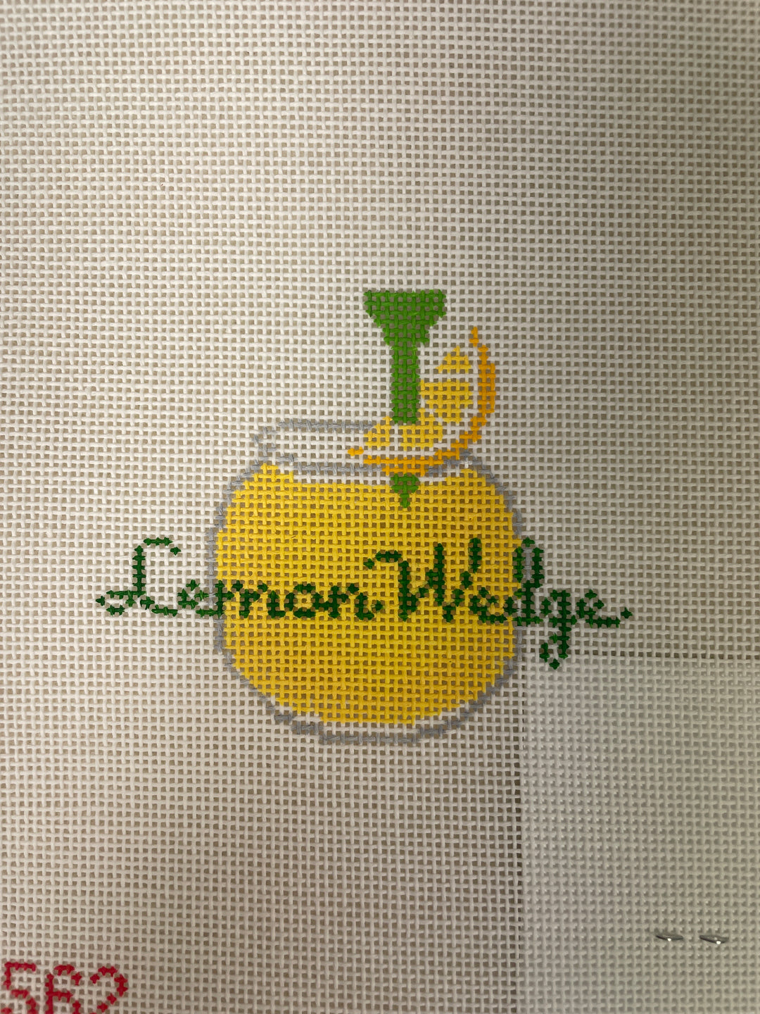 *Rachel Donley Needlepoint RD562 Lemon Wedge