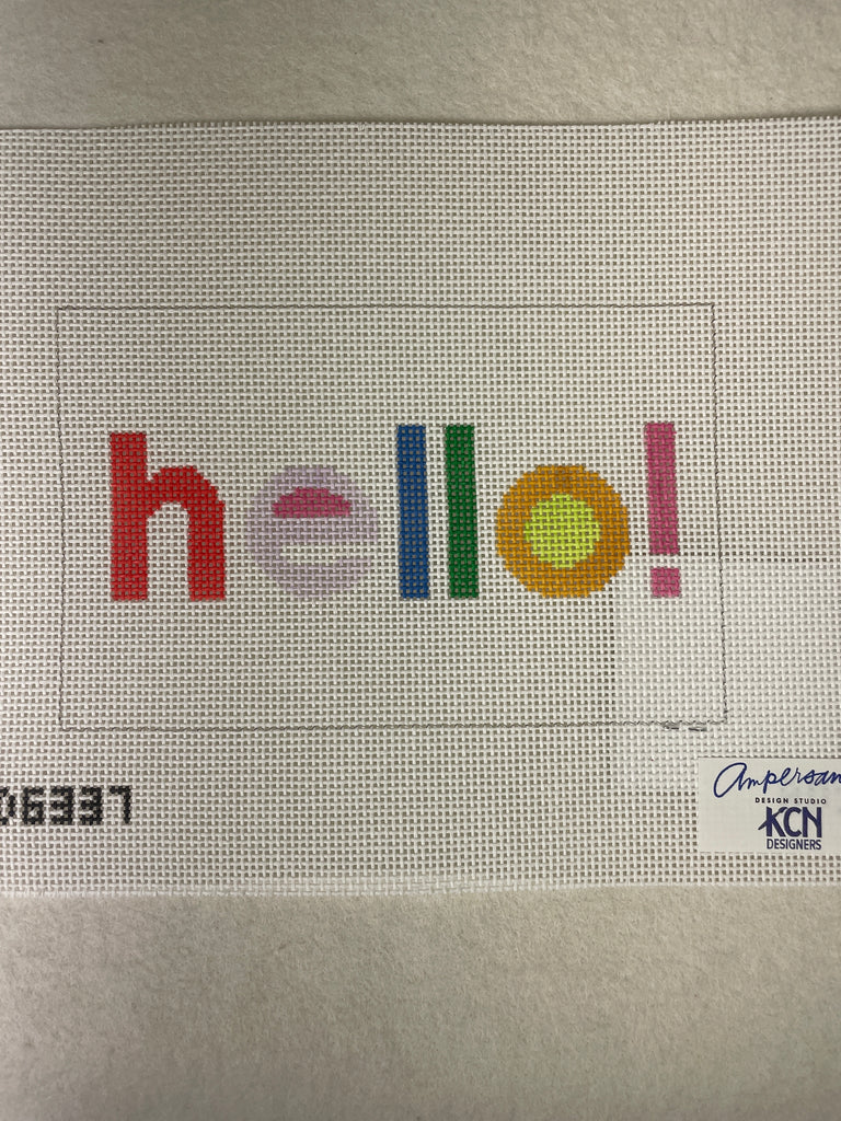 * Ampersand Design Studio KCD6337 Hello Acrylic Purse Canvas
