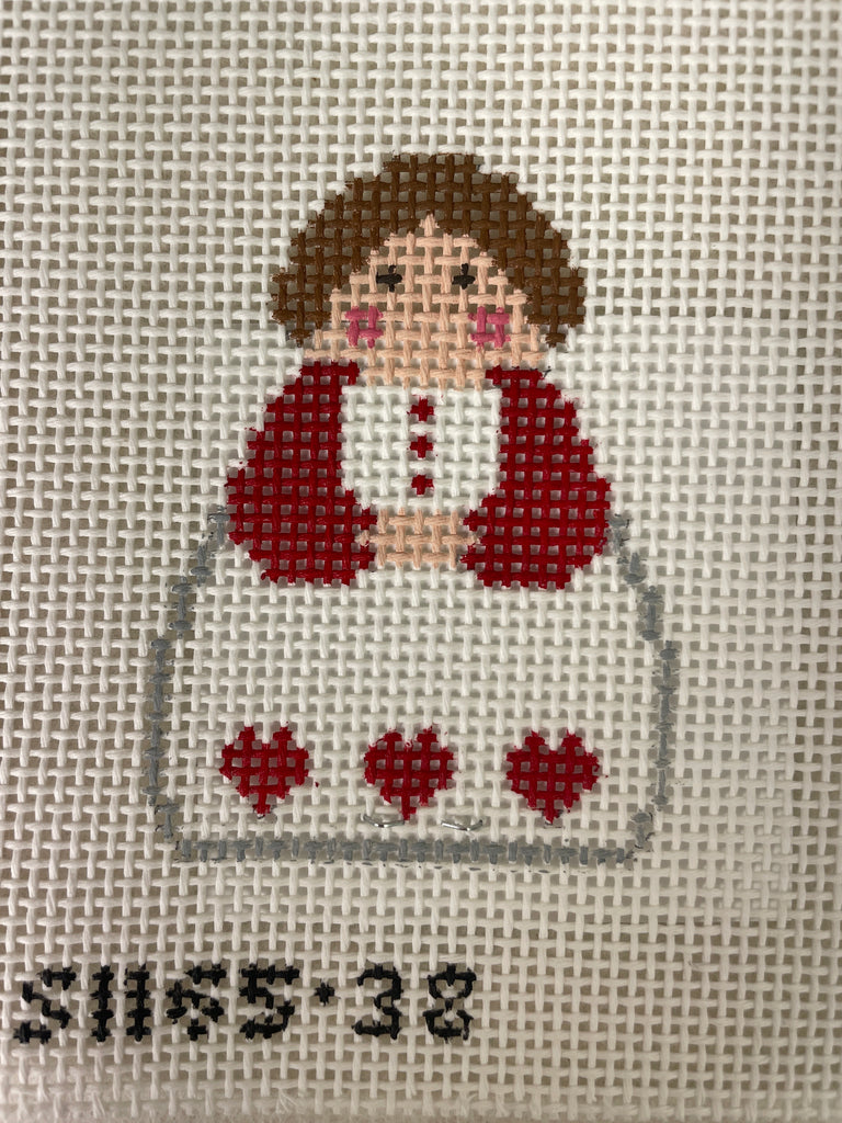 Stitch It's SI165-38 Angel with Red Hearts