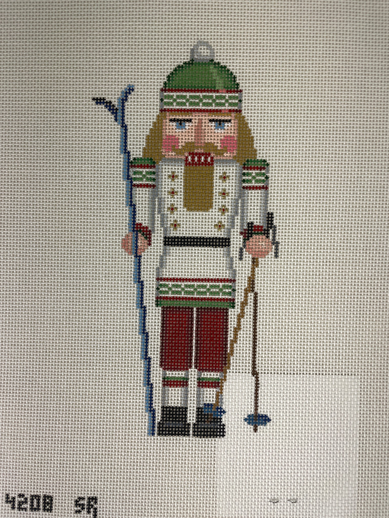 Susan Roberts Needlepoint Design 4208 Nutcracker- Skier