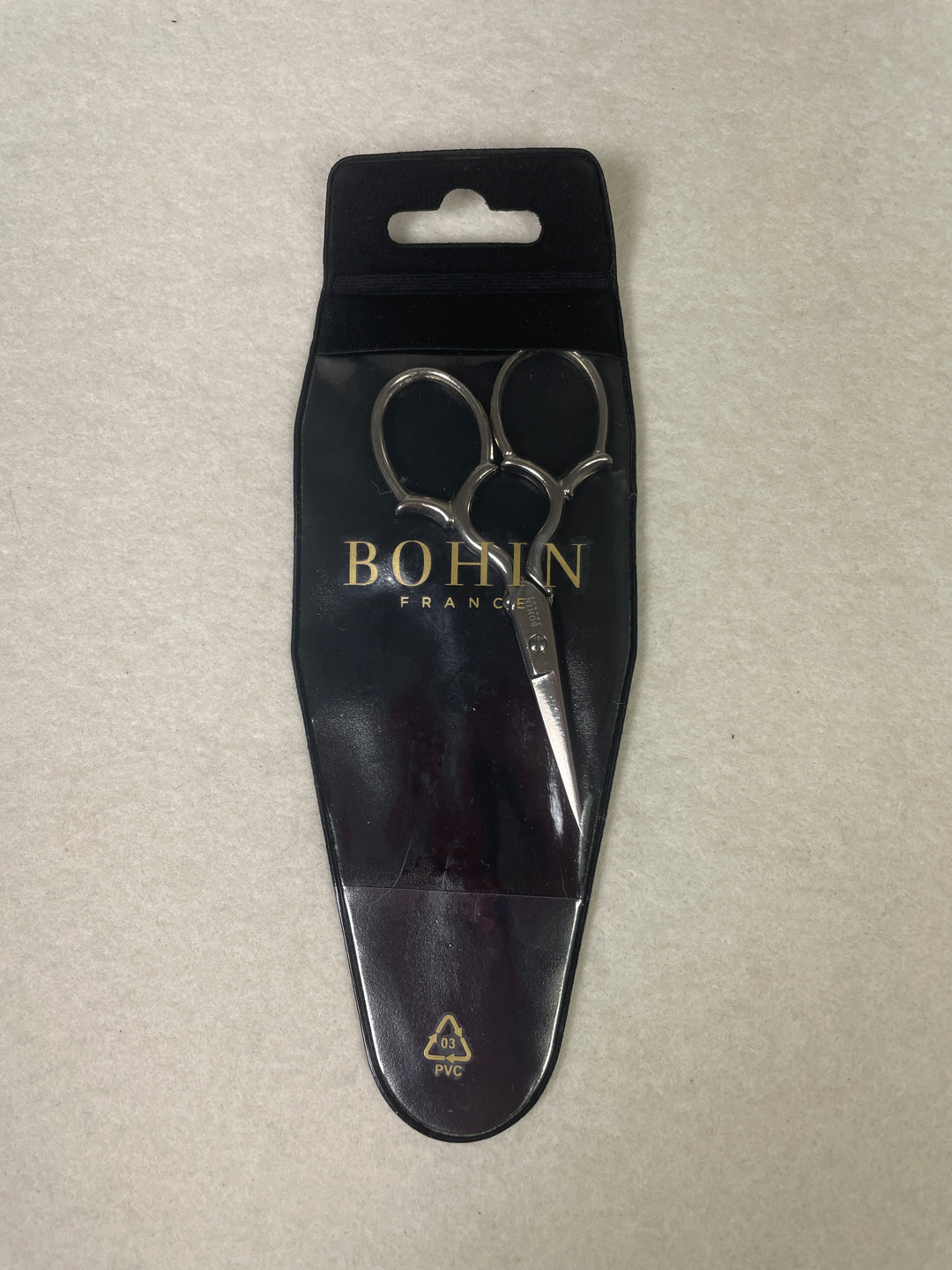* Fleur de Paris B24312 Bohin Embroidery Scissors- Large Handle 3.5in