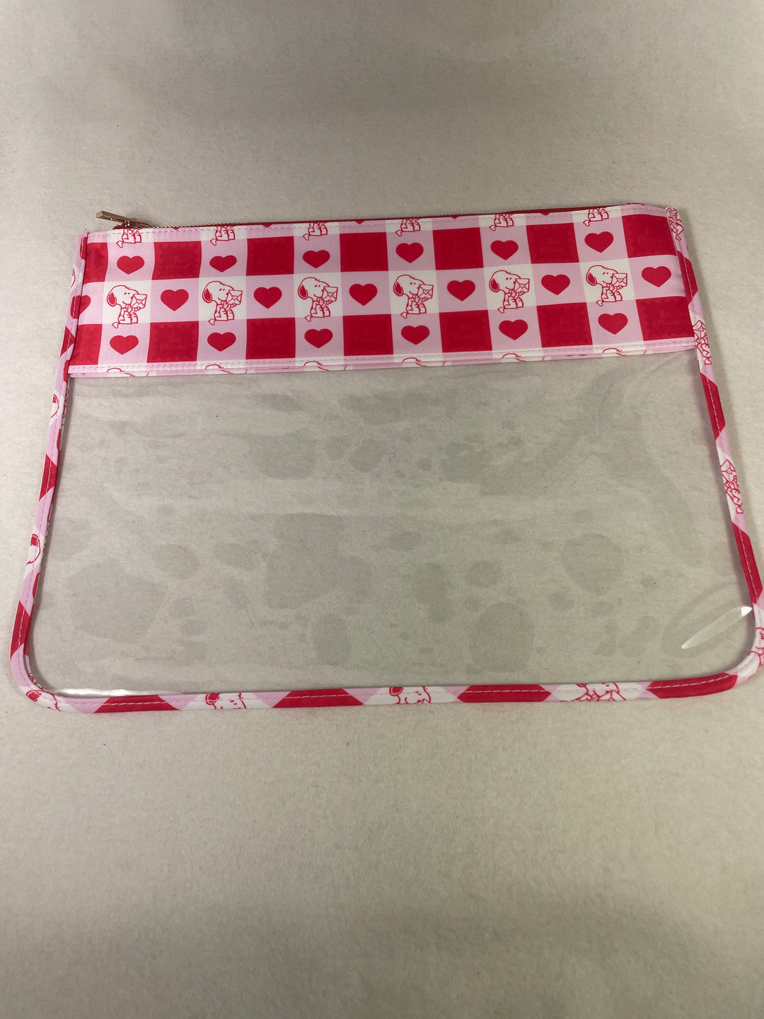 * Officially Needlepoint - Peanuts Valentine Gingham, Medium PVC Project Bag