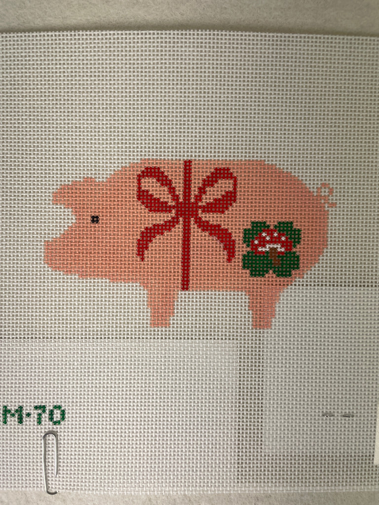 * Tout Le Monde Needlepoint TLM70 Marzipan Pig
