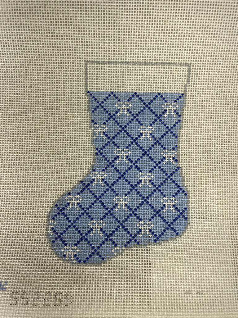 * Stitch Style SS226B Bow Mini Stocking- Blue