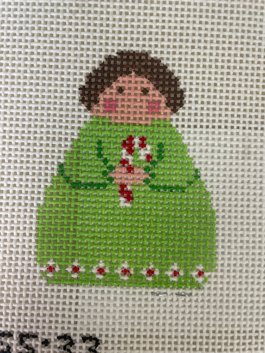 Stitch It's SI165-33 Green Angel with Candy Cane