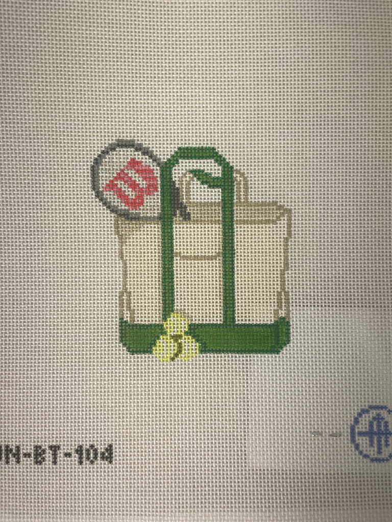 *Wheelhaus Needlepoint BT104 1 Love Tennis Tote
