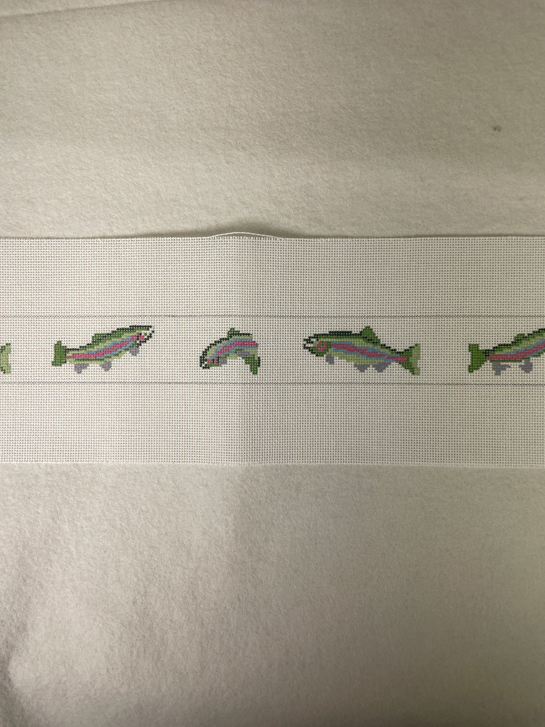 * Susan Roberts Needlepoint 312 Rainbow Trout Belt