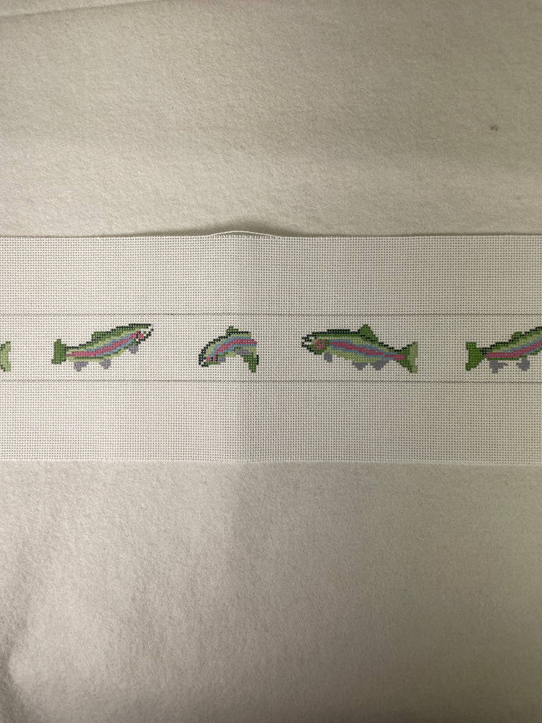 * Susan Roberts Needlepoint 312 Rainbow Trout Belt