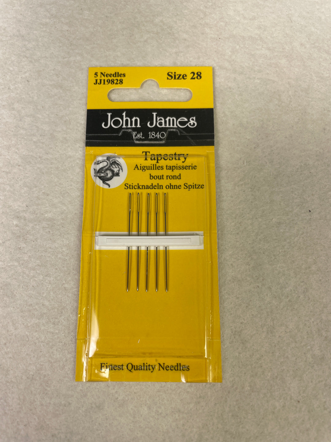 * John James Tapestry Needles- Size 28