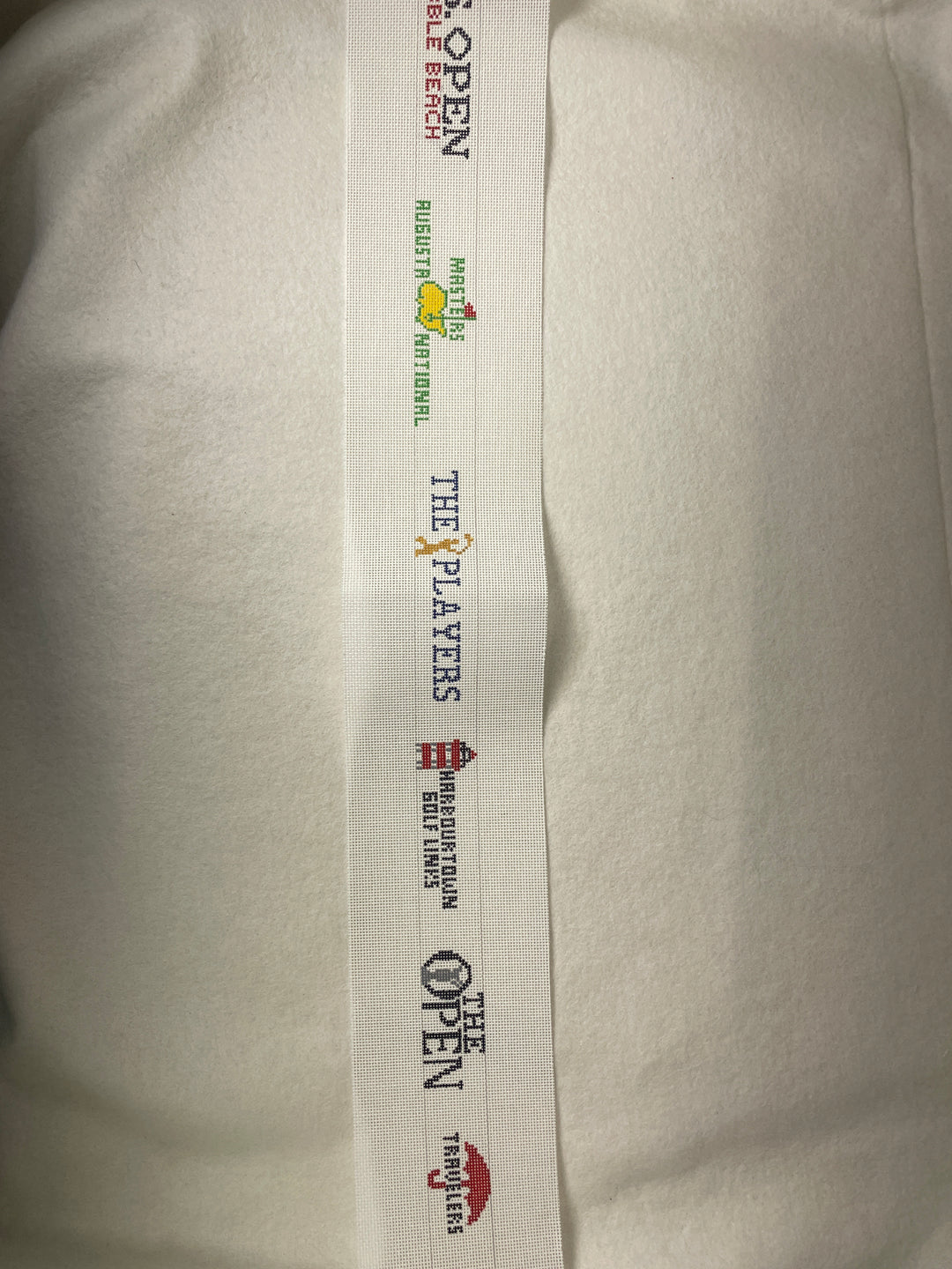 *Elm Tree Needlepoint Designs B48A Golf Tournaments and Courses Belt