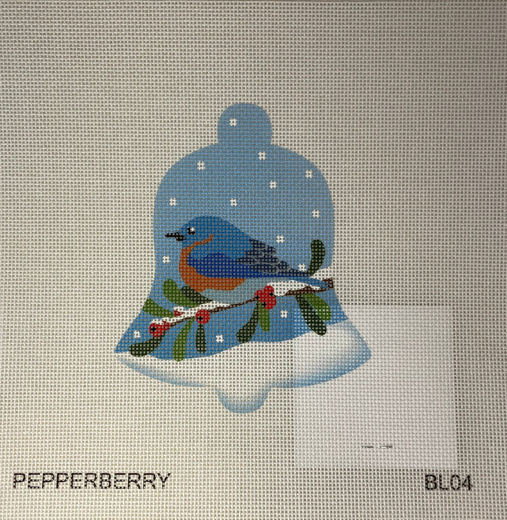 * Pepperberry Designs BL04 Blue Bird Snow Bell