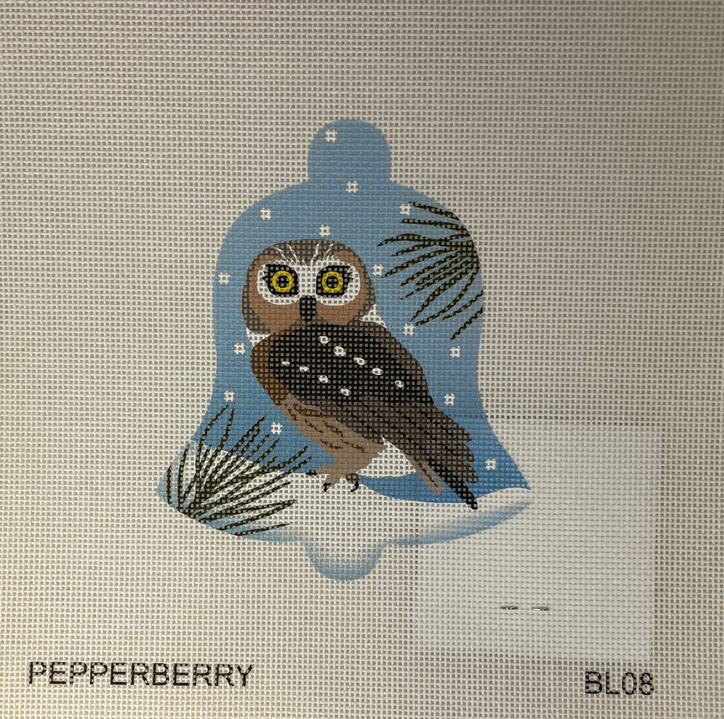 * Pepperberry Designs BL08 Saw-Whet Owl Snow Bell