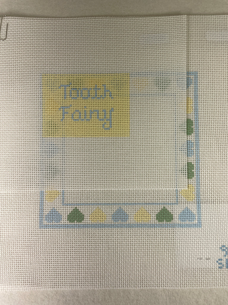 SLS Needlepoint Tooth Fairy, Neutral Hearts