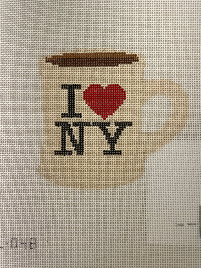 * Dogwood Needlepoint AGL048 I Heart NYC Mug