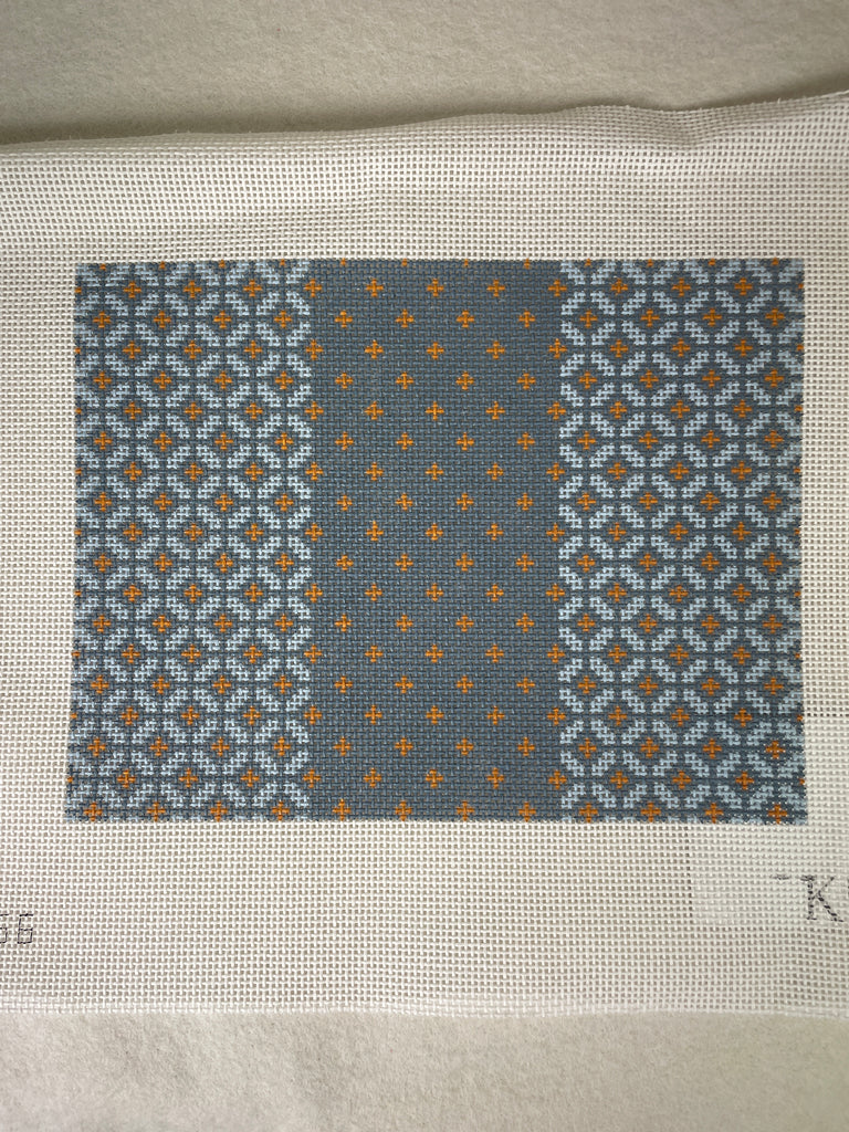 K.T.G. Needlepoint K56 Blue Weave 9x7