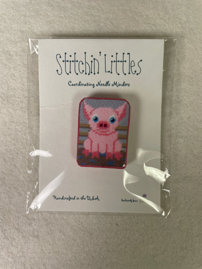 *Purple Palm Designs Stitchin' Littles Pig Needleminder