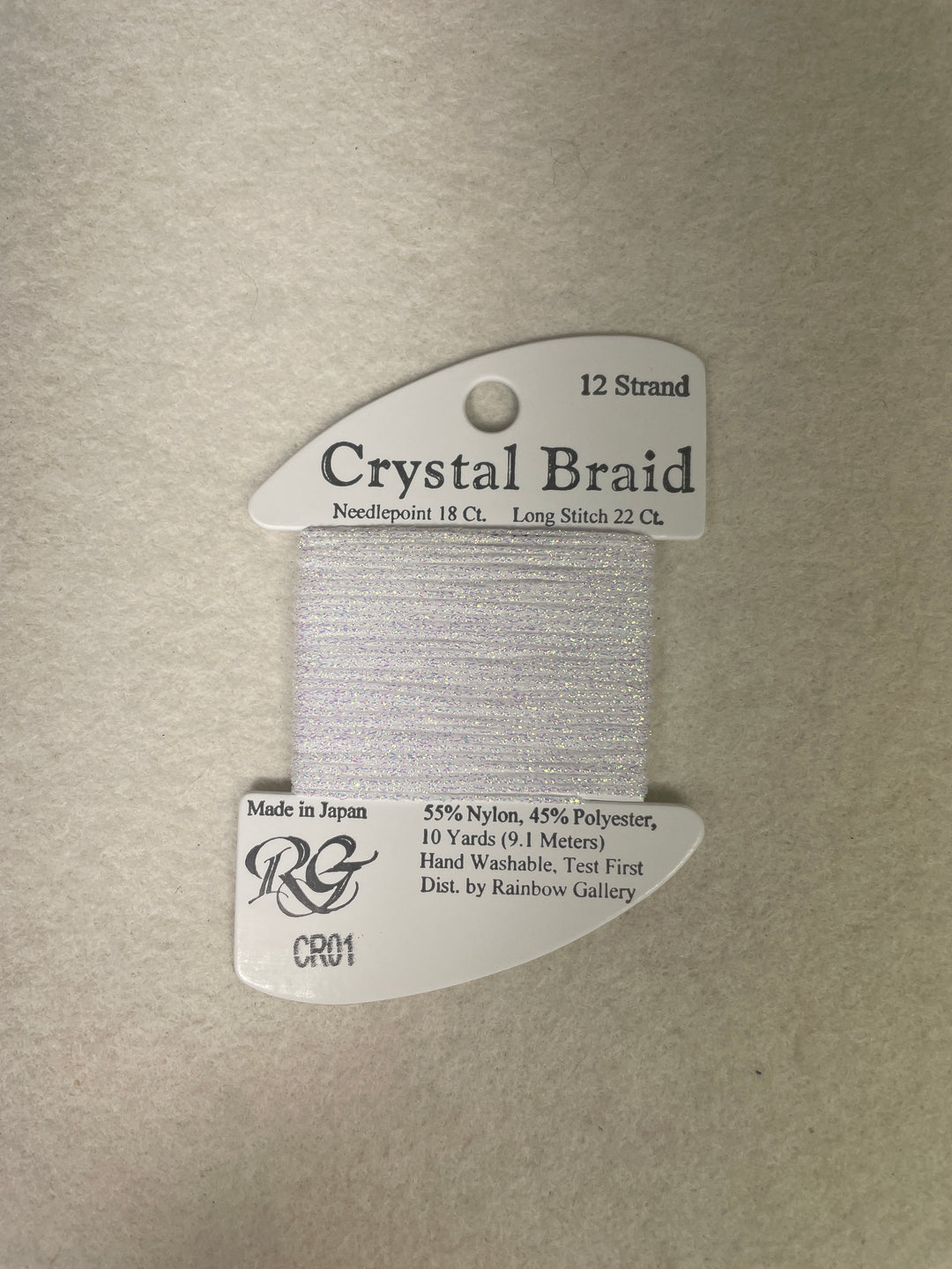 Crystal Braid CR01 White Pearl