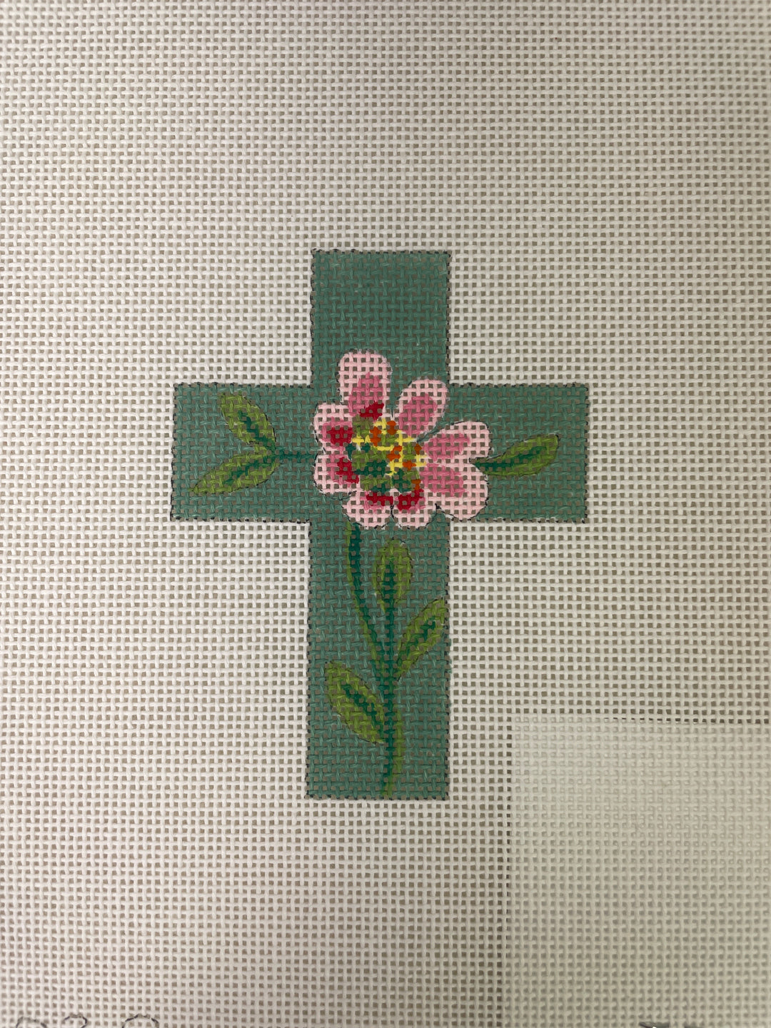 Ann Wheat Pace 102G Pink with Green Mini Cross