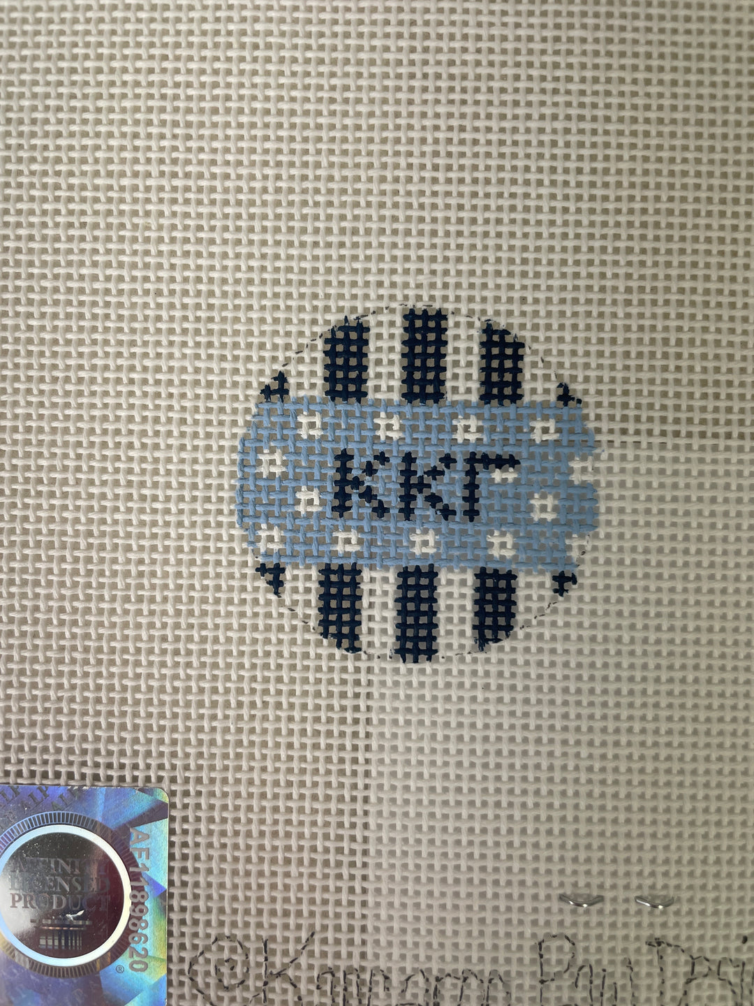 Kangaroo Paw Designs IR22 Kappa Kappa Gamma 1.5" Fob Insert