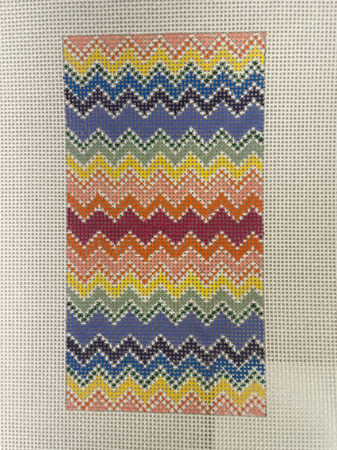 Anne Fisher Needlepoint VE03 Bargello Eyeglass Case