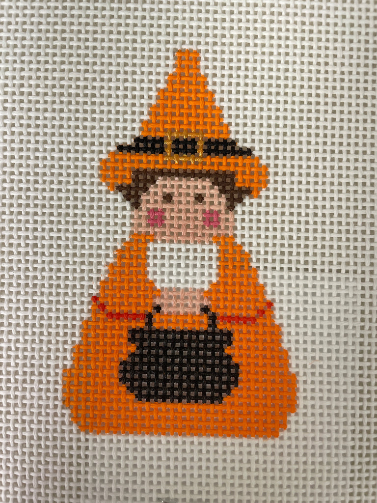 Stitch It's SI165-43 Orange Witch Angel