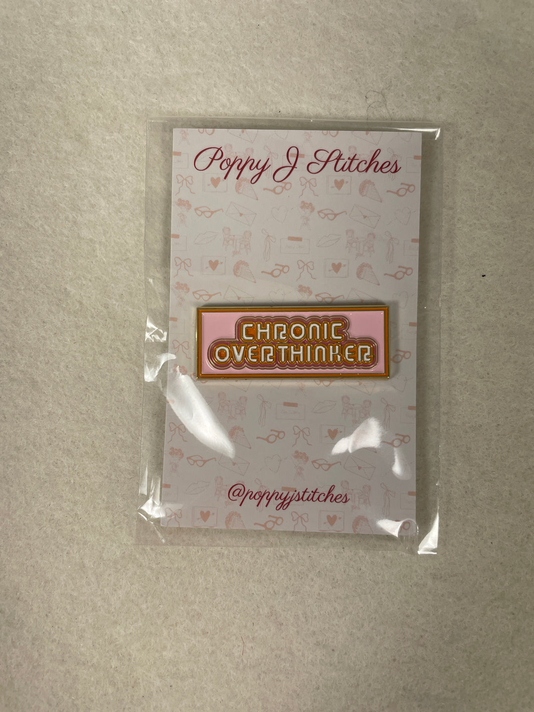 Poppy J Stitches Chronic Overthinker Needleminder