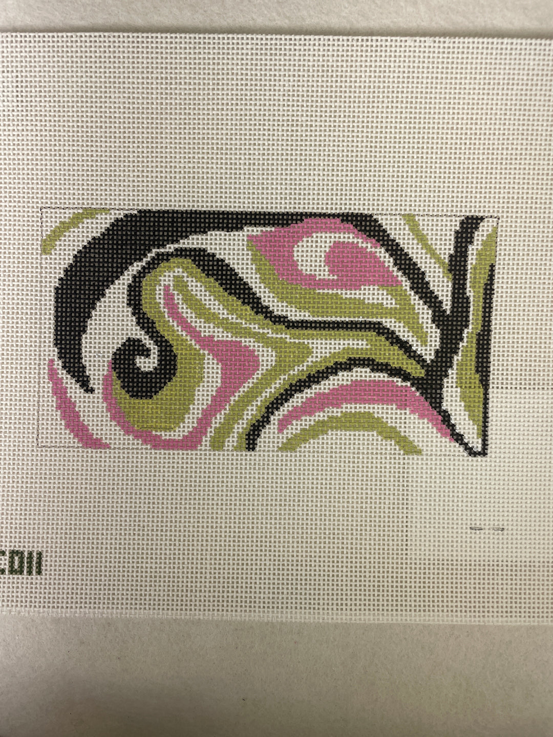 *Elm Tree Needlepoint Designs EC011 Everyday Clutch Pucci Insert- Lime