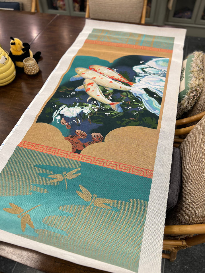 Kathryn Molineux- Three Carp Full Scroll