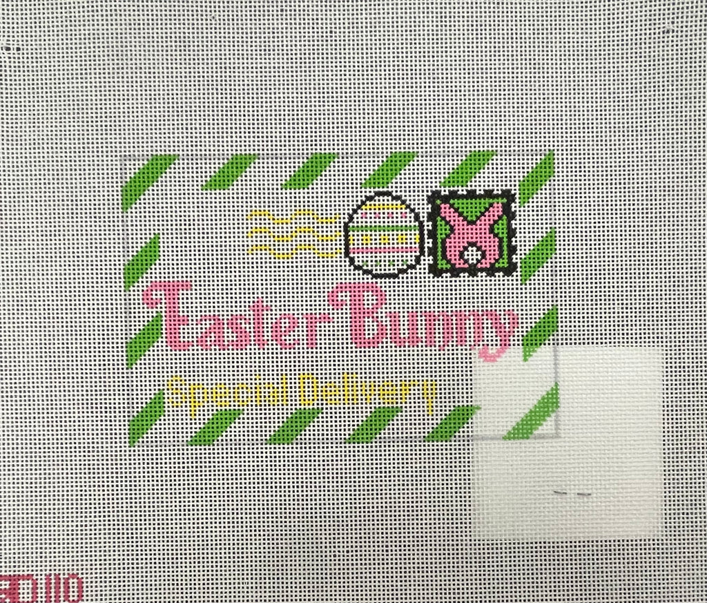 * Rachel Donley Needlepoint RD110 Easter Bunny Postcard