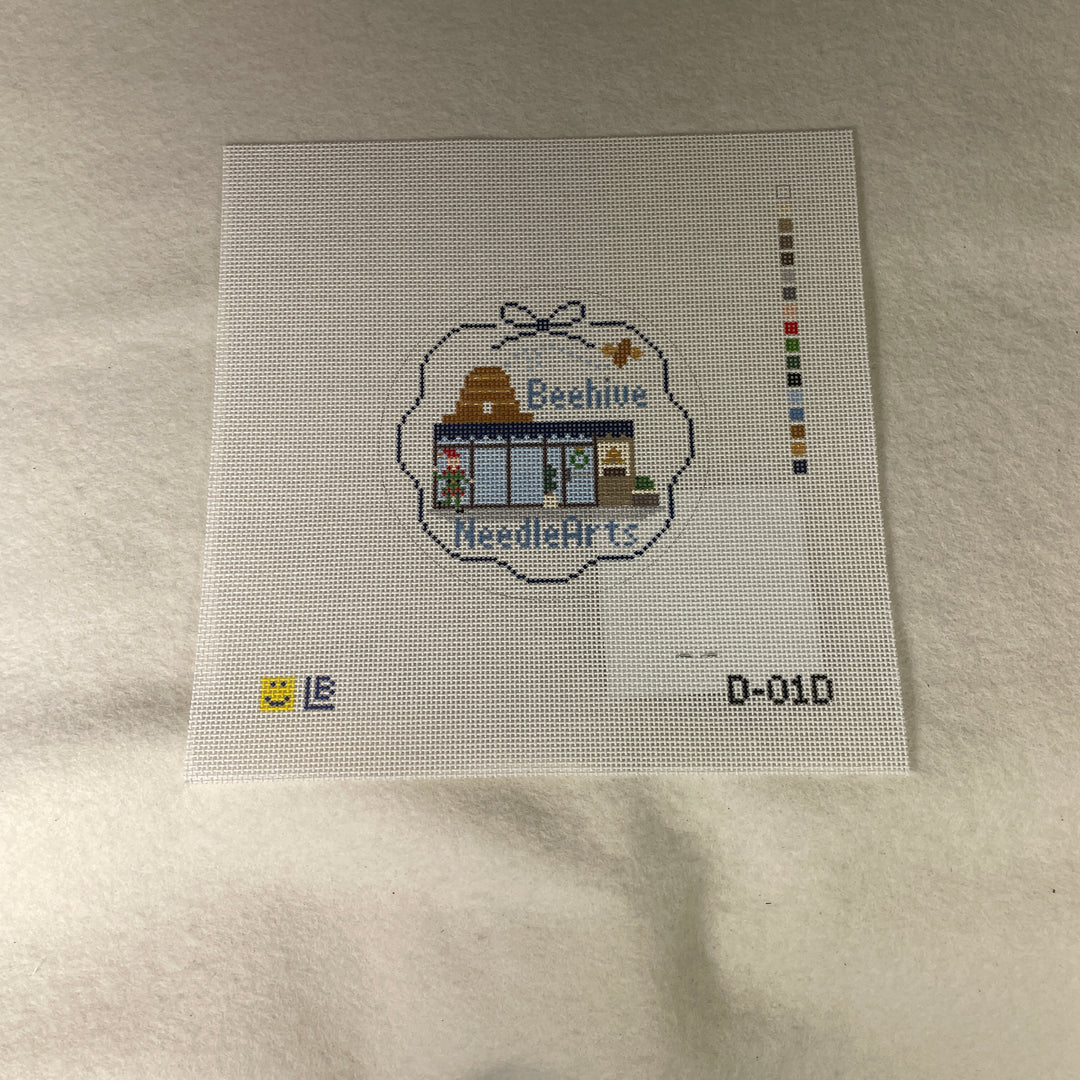 * Lauren Bloch  D1- 12 Days of Needlepoint- Day One, Exclusive Beehive NeedleArts Round