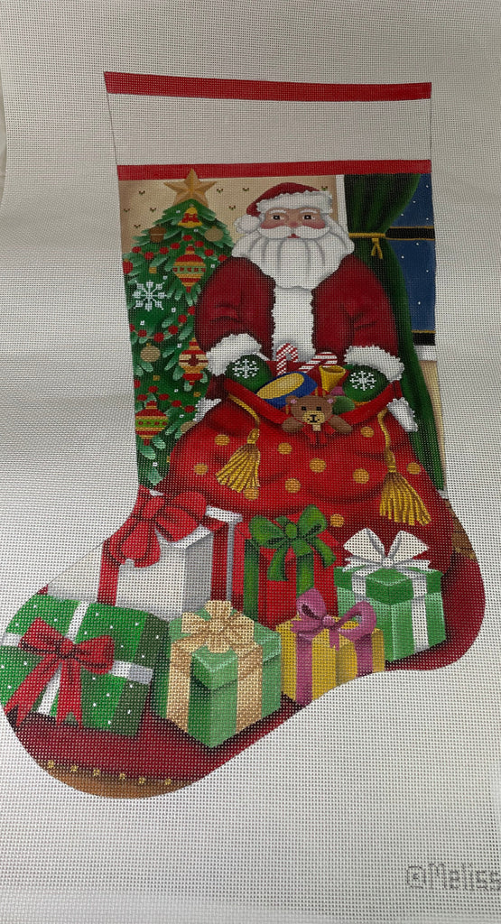 * Melissa Shirley 2292 Santa Clause and Toys Stocking- 13m