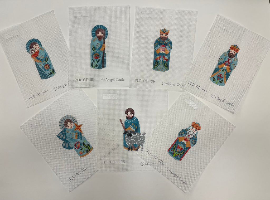 * Abigail Cecile Nativity Set in Teal (7 pieces)