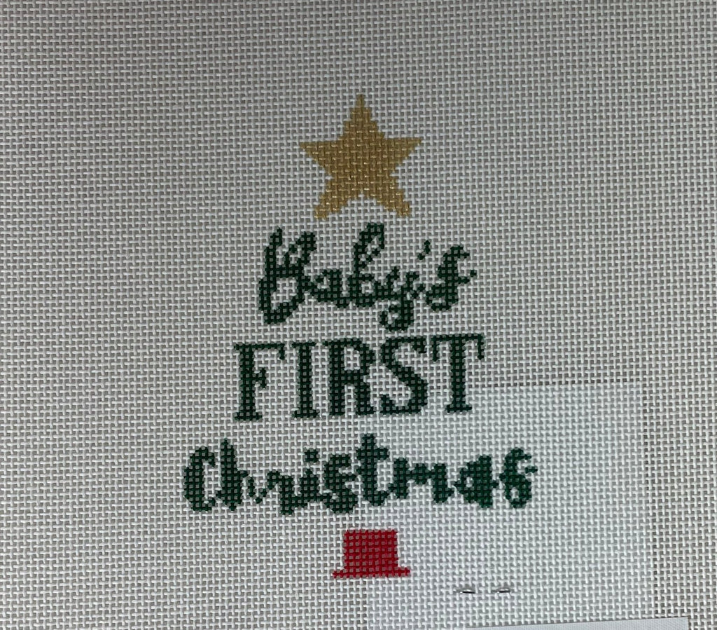 * Ziggy Stitches ZS23-1  Baby's First Christmas Tree- Green