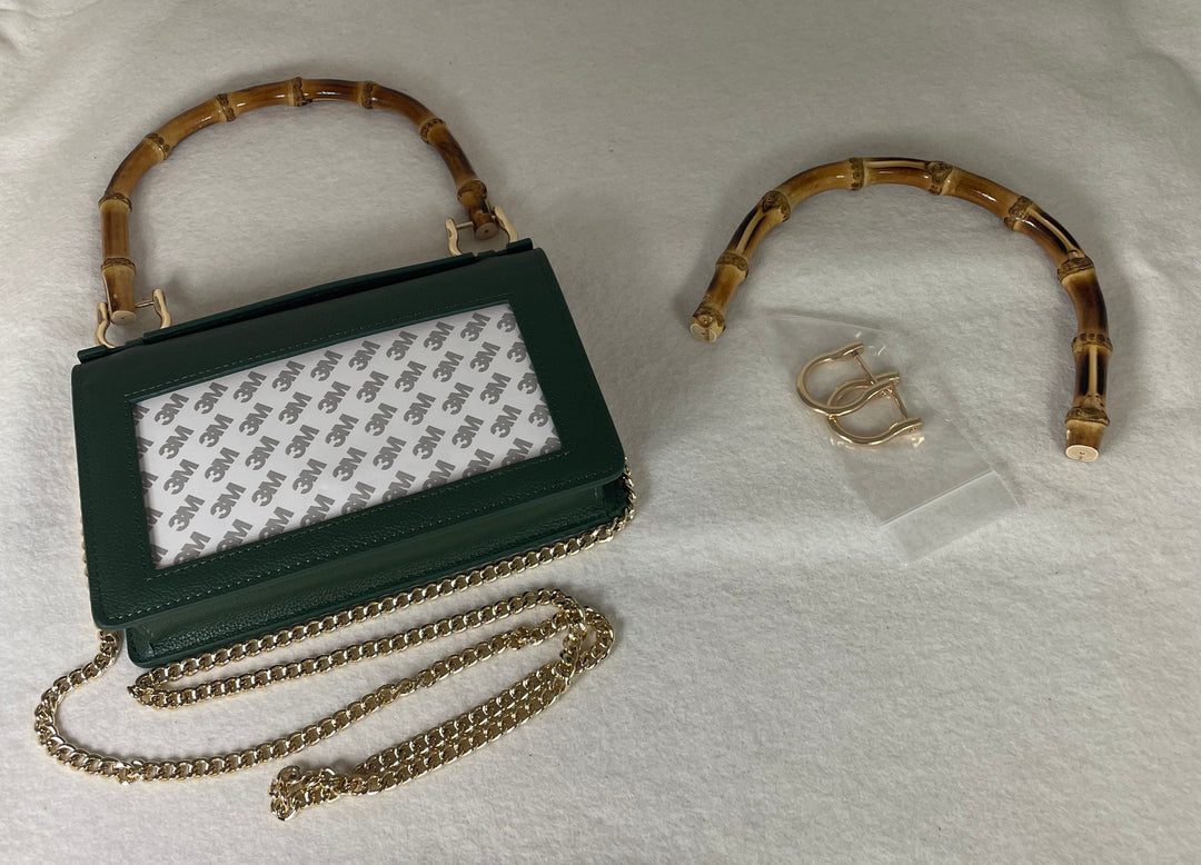 Bamboo Handles for Rachel Barri Everyday Clutch - gold