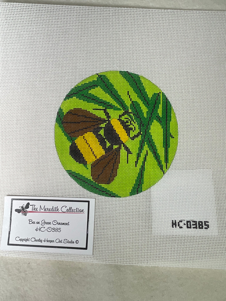 * Charley Harper HCO385 Bee on Green Ornament