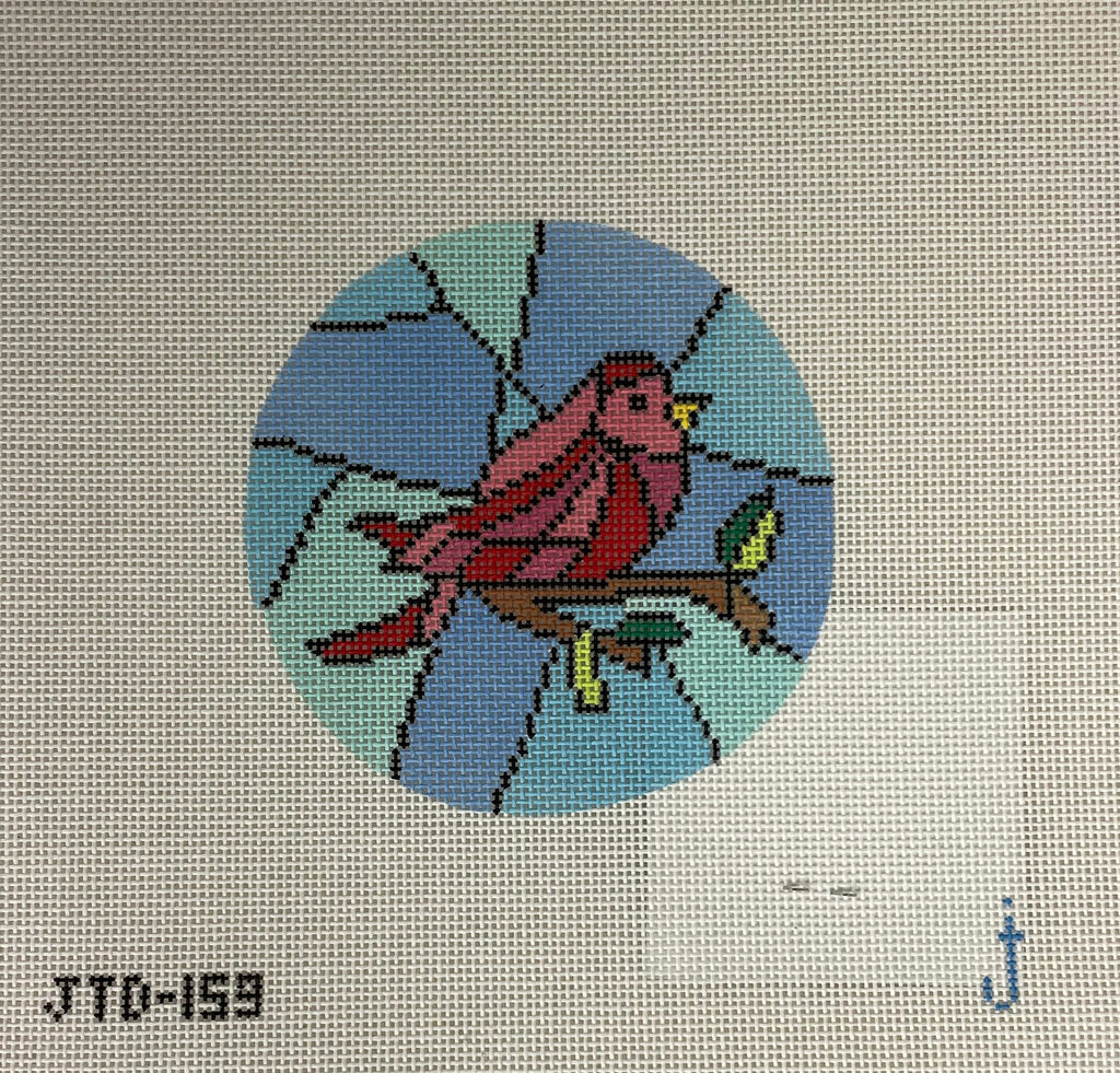 Jessica Tongel Designs JTD159 Cardinal Stained Glass Ornament