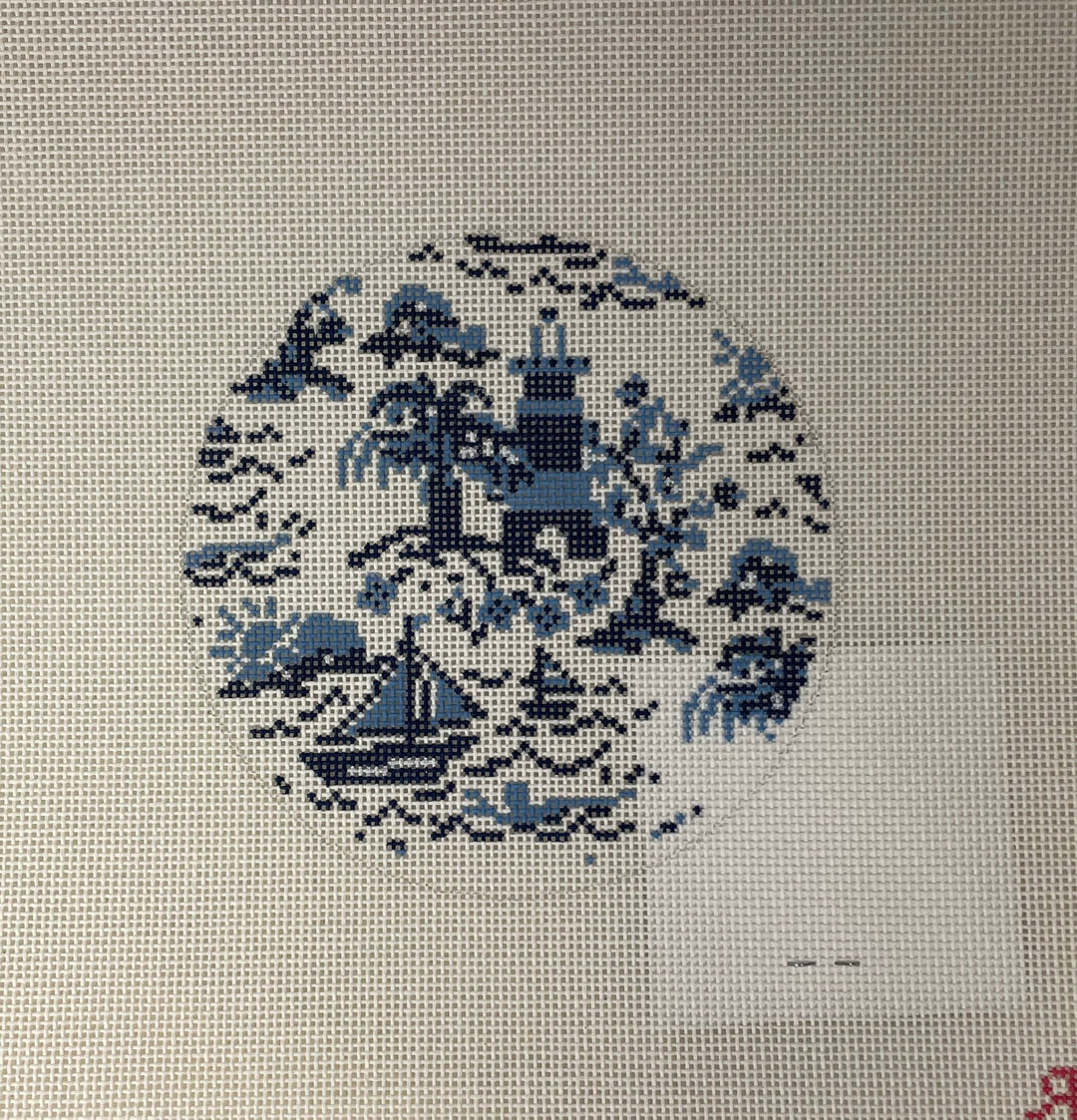 * Rachel Barri x SCT Summer Toile Round- Blue