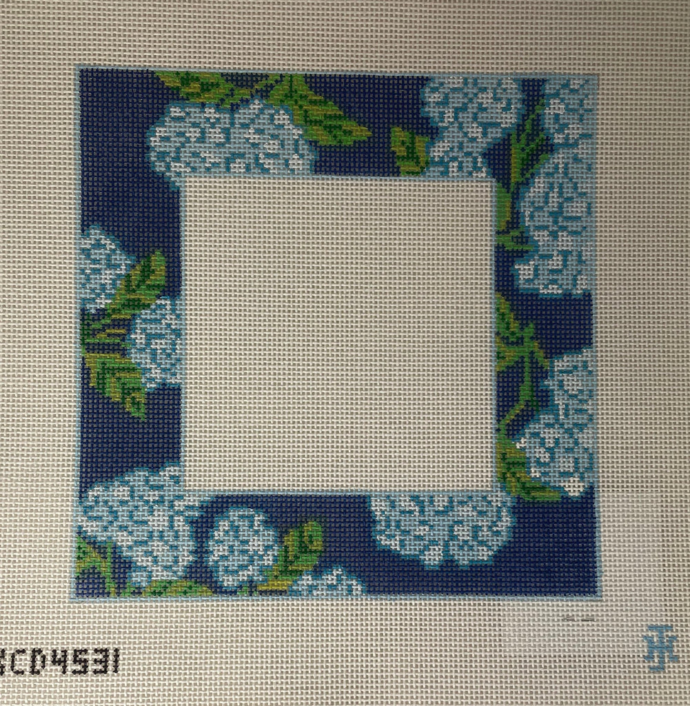 * Jennifer Hall KCD4531 Blue Floral Pillow Frame