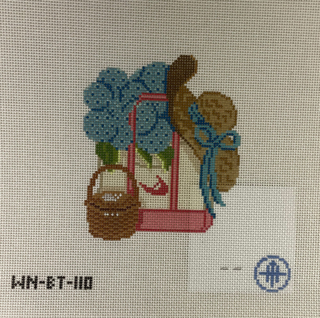 *Wheelhaus Needlepoint BT110-  ACK Tote - 18 mesh