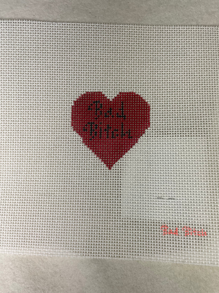 * SALE / Bad Bitch Needlepoint BB21 Heart